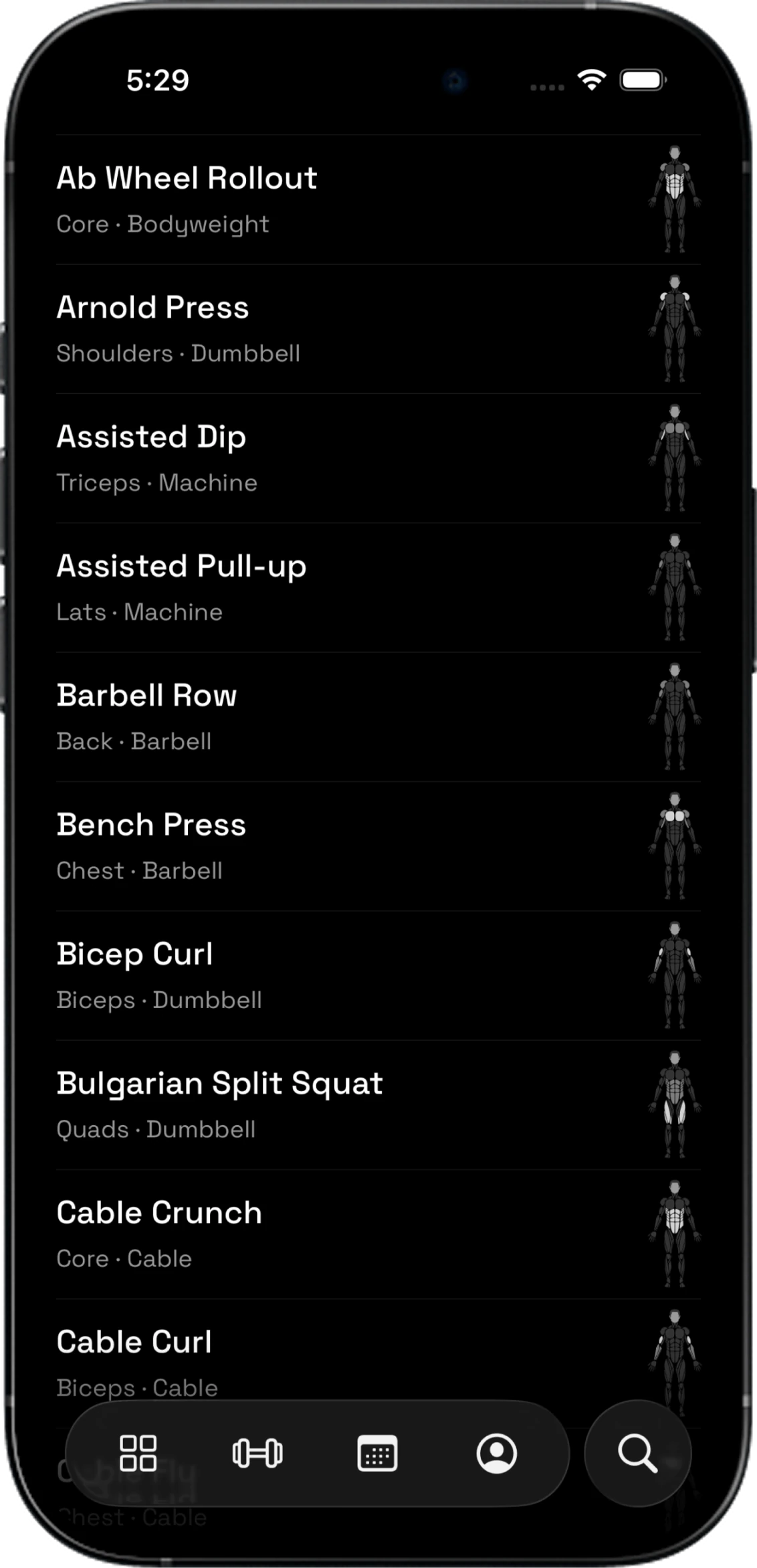 Build routines fast. shown in the Kabi app